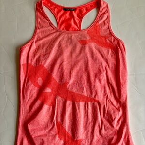 Oiselle Flyte title nine bird print running tank top M 6 8 seamless EUC